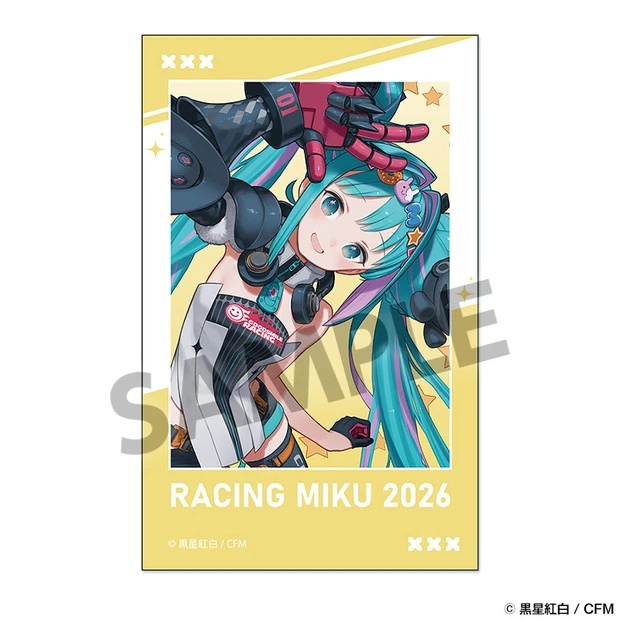 12月預購 HOBBY STOCK「賽車初音未來 2026」Rd.1 OKAYAMA 岡山應援Ver. 拍立得風貼紙 免訂金 ⚫