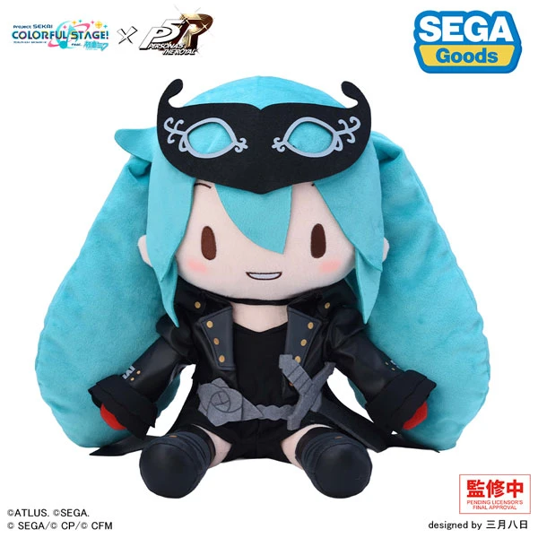 3月預購 SEGA 世界計畫 × 女神異聞錄5 P5R 豆豆眼布偶 娃娃 軟軟 L尺寸 初音未來 免訂金 ⚫