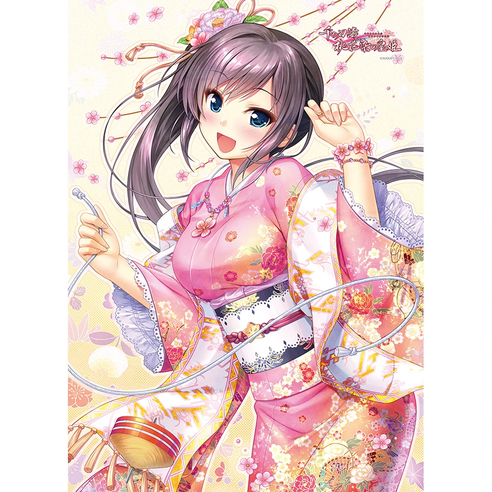1月預購 窗簾魂 千之刃濤、桃花染之皇姬 W絨面B2掛軸 稻生滸 和服 ⚫