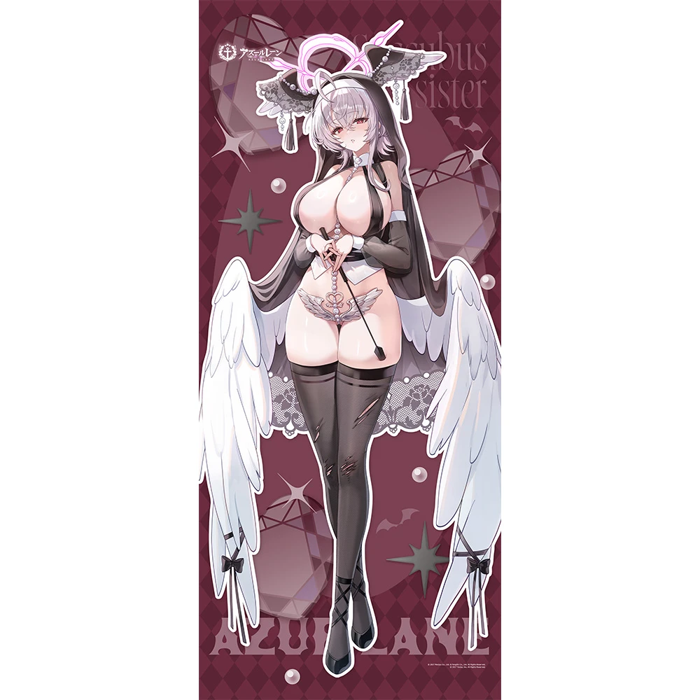 1月預購 窗簾魂「碧藍航線」全新繪製 魅魔修女Ver. 珍珠號 特大掛軸 免訂金 ⚫