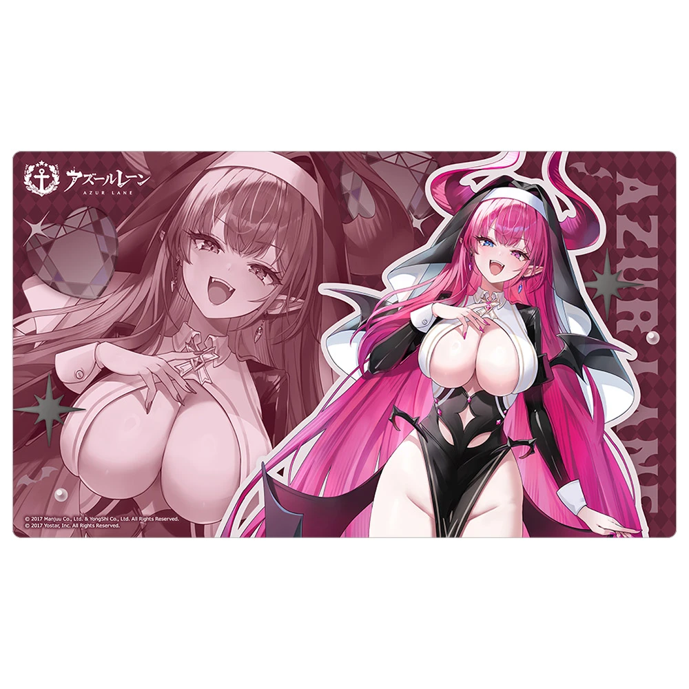 1月預購 窗簾魂「碧藍航線」全新繪製 魅魔修女Ver. 梅克倫堡 軟膠桌墊 電腦桌墊 免訂金 ⚫