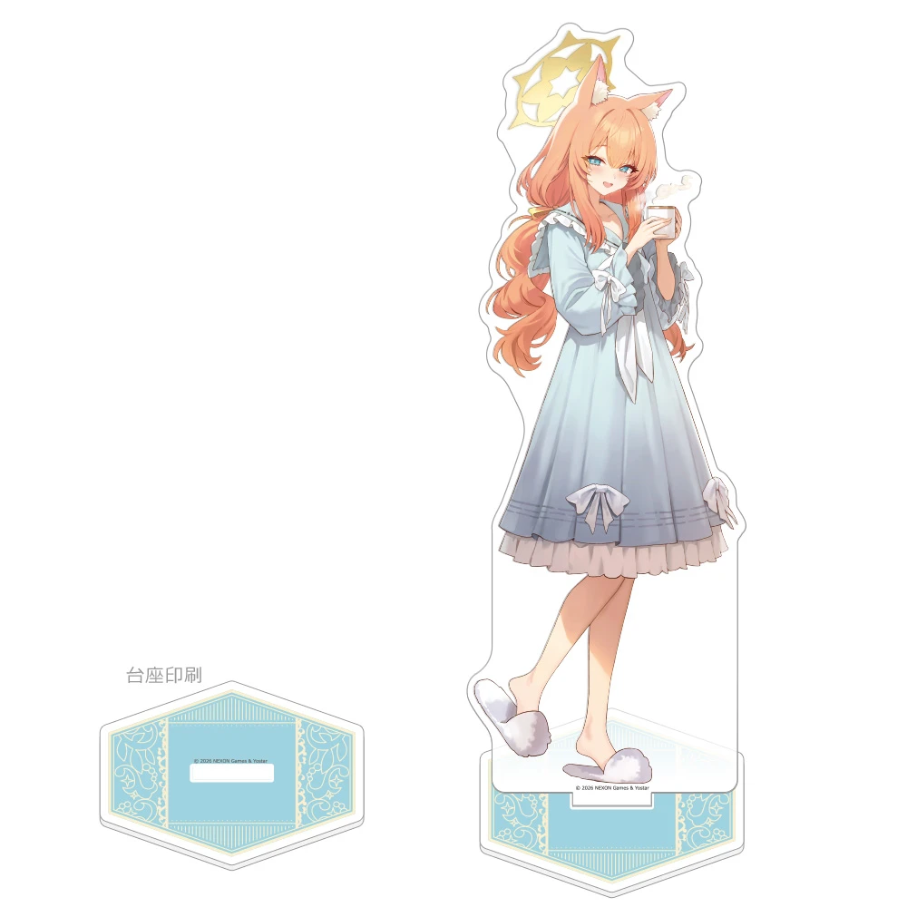 1月預購 窗簾魂「蔚藍檔案 Blue Archive」全新繪製 瑪麗 居家服Ver. 特大壓克力立牌 免訂金 ⚫