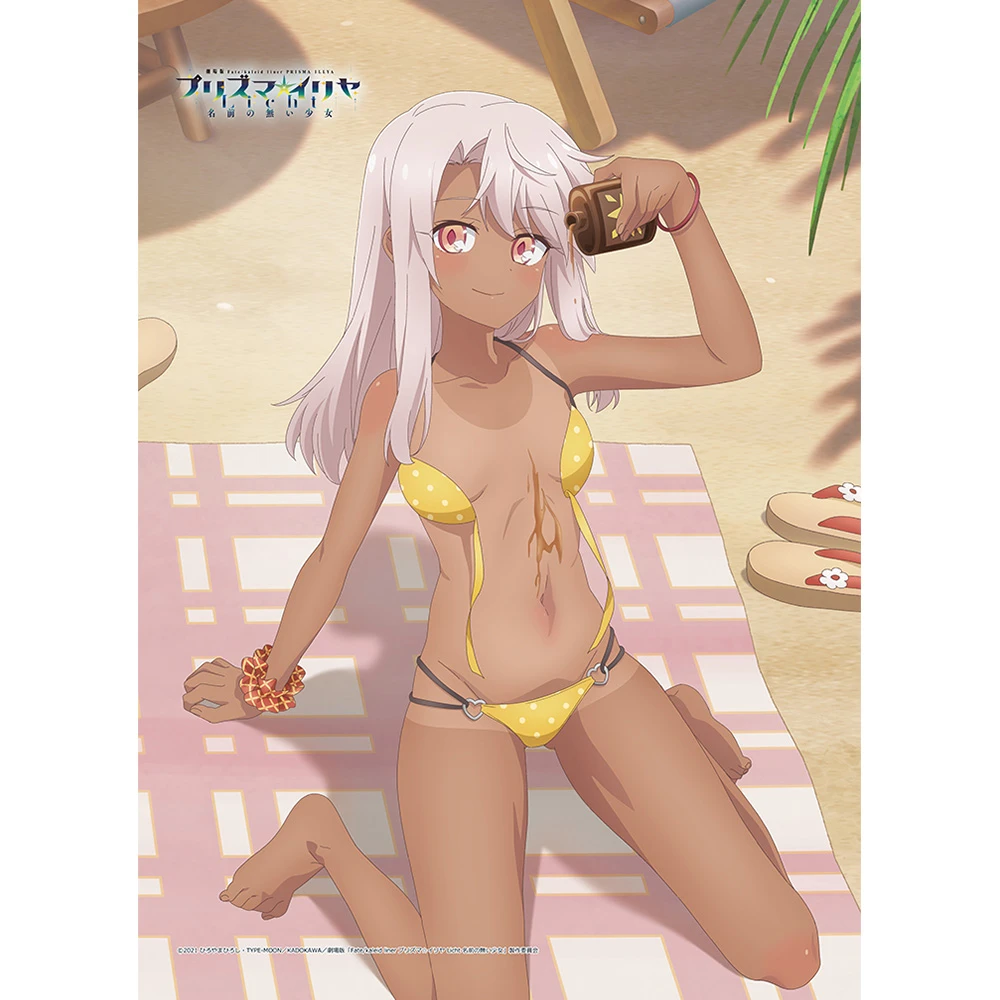 1月預購 窗簾魂「Fate/kaleid liner 魔法少女☆伊莉雅 Licht 無名少女」全新繪製 克洛伊 曬黑Ver. B2雙層麂皮掛軸 免訂金 ⚫