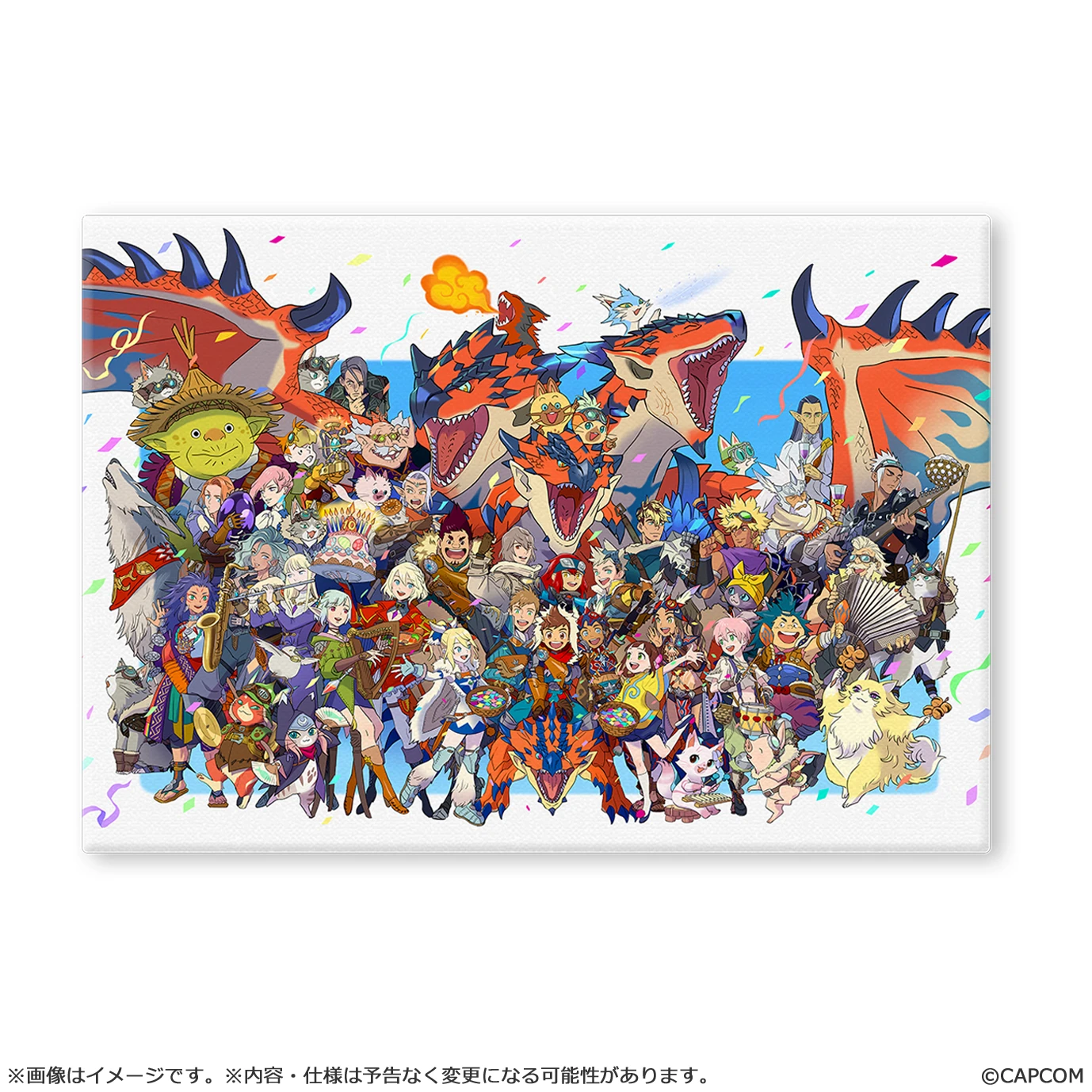 27年3月預購 CAPCOM 魔物獵人 物語 10週年紀念插畫 高精細藝術板 ⚫