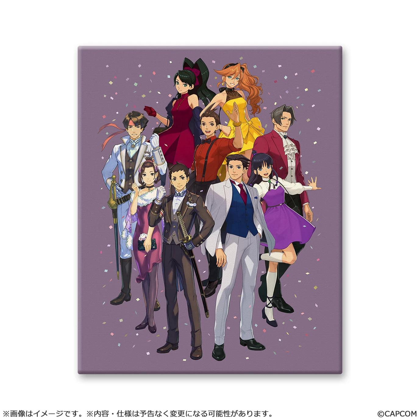 4月預購 CAPCOM 「逆轉裁判25週年」 主視覺 Chara Fine 畫布藝術板 免訂金 ⚫