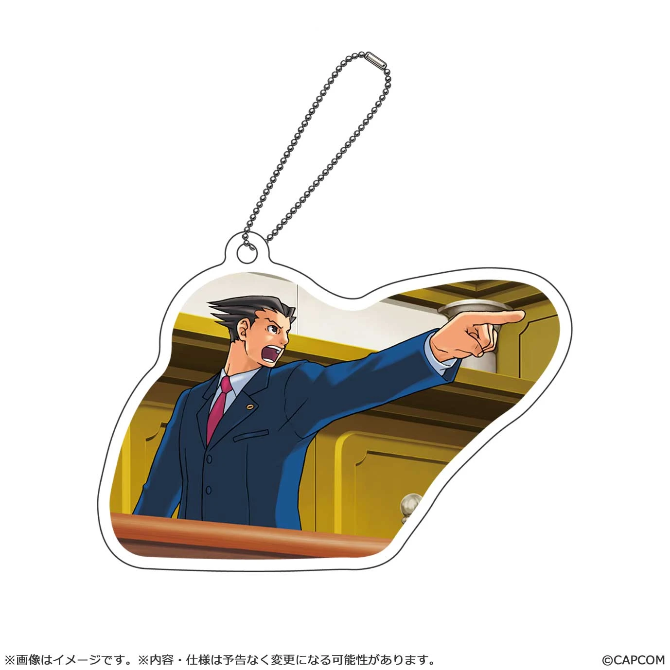 4月預購 CAPCOM 「逆轉裁判」 成步堂龍一 NFC AR音效互動壓克力鑰匙圈 免訂金 ⚫