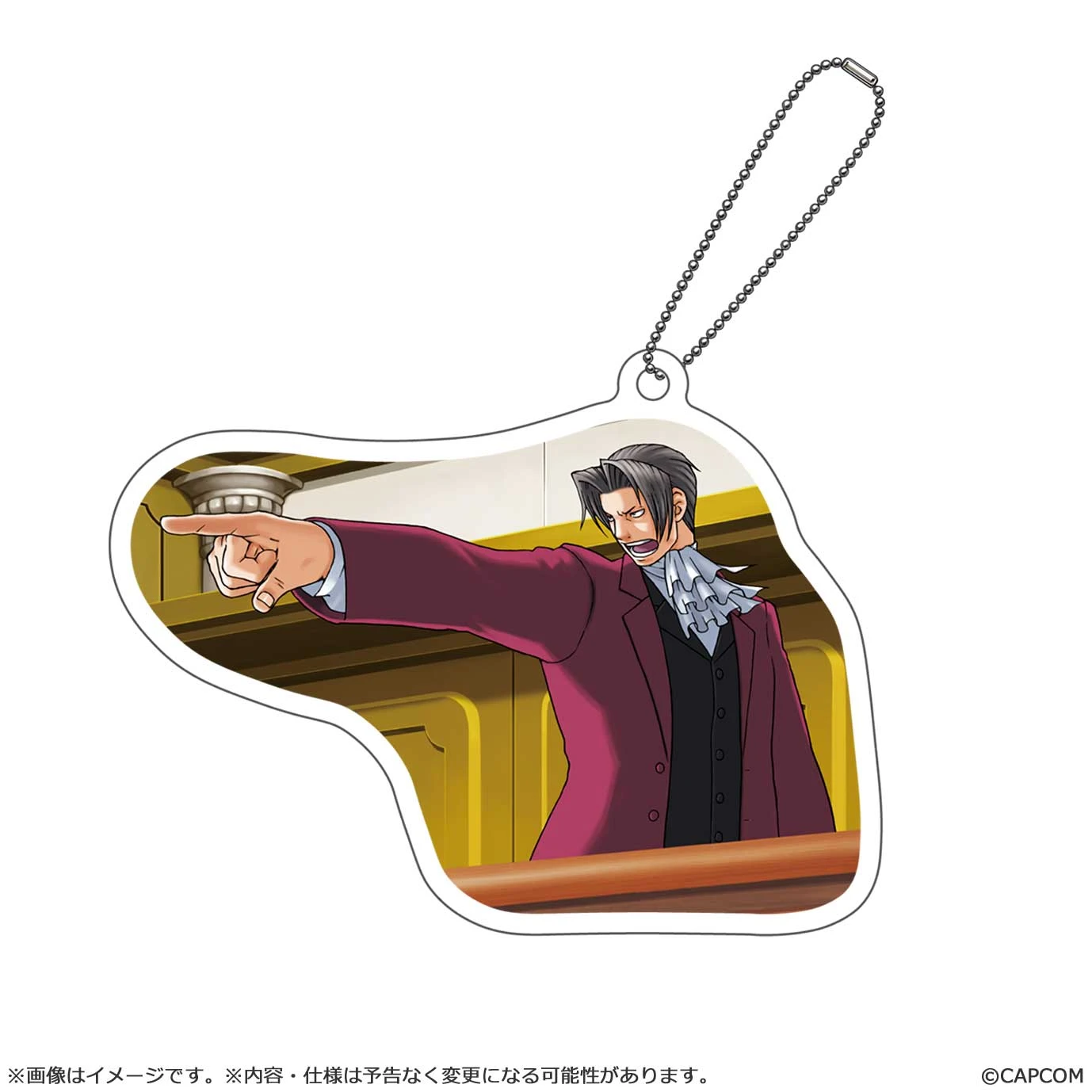 4月預購 CAPCOM 「逆轉裁判」 御劍怜侍 NFC AR音效互動壓克力鑰匙圈 免訂金 ⚫