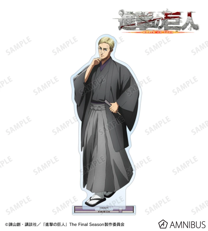 1月預購 AMNIBUS 進擊的巨人 和服ver. 大壓克力立牌 艾爾文 ⚫