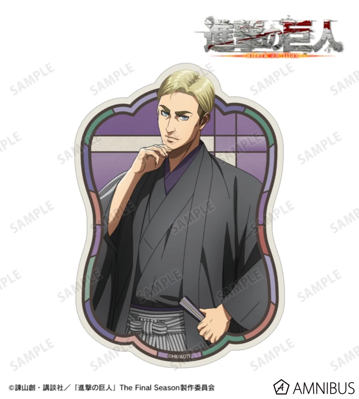 1月預購 AMNIBUS 進擊的巨人 和服ver. 造型貼紙 艾爾文 ⚫