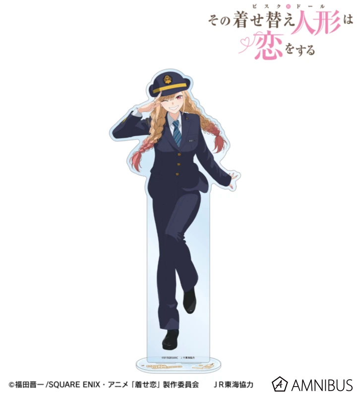 1月預購 AMNIBUS 戀上換裝娃娃 第2季 × JR東海 特大壓克力立牌 喜多川海夢 站務員ver. ⚫