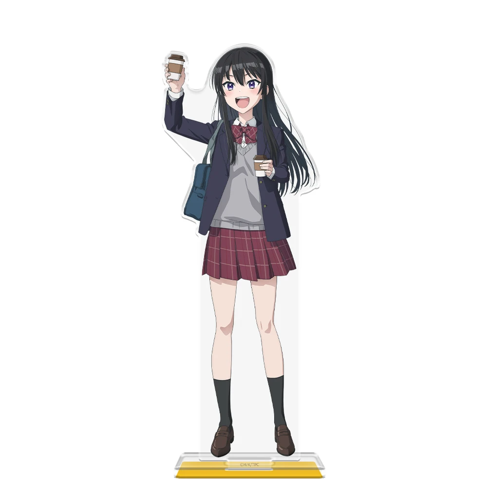 12月預購 azumaker 轉學後班上的清純可愛美少女，竟是小時候玩在一起的哥兒們 角色壓克力立牌 二階堂春希 設計視覺圖秋ver. ⚫