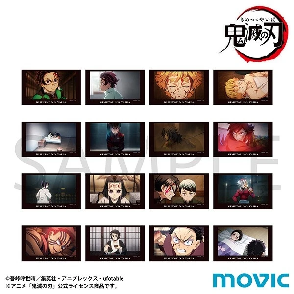 12月預購 Movic 鬼滅之刃 場面寫真 方形貼紙收藏集 無限城篇 第2彈 中盒8入 ⚫
