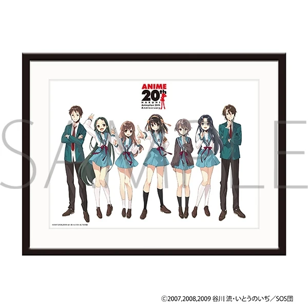 1月預購 Movic 涼宮春日的憂鬱 動畫20週年紀念 高精細藝術複製畫畫框 ⚫