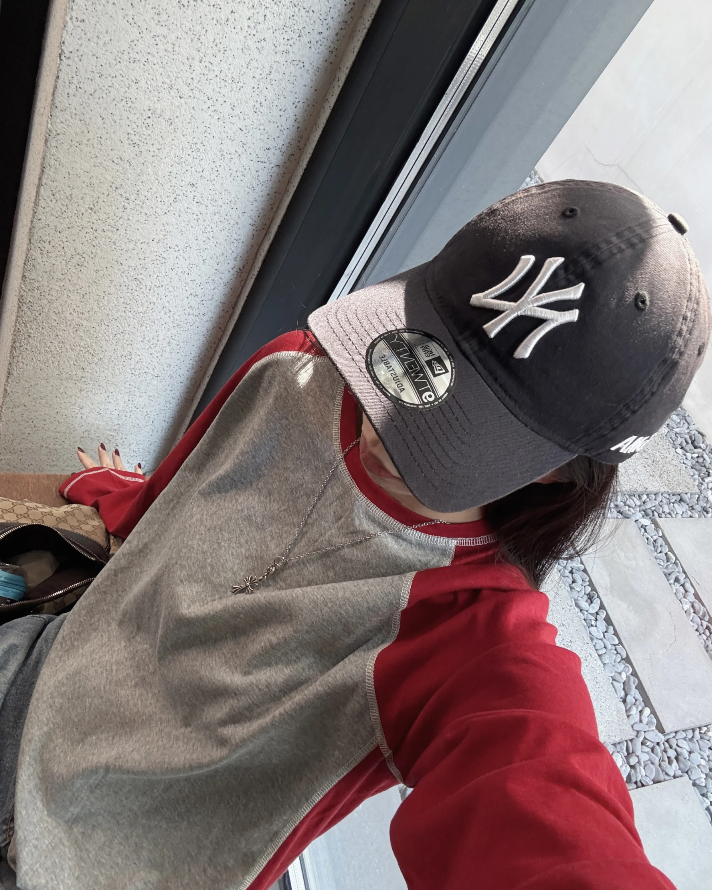 🇰🇷紅色棒球長tee
