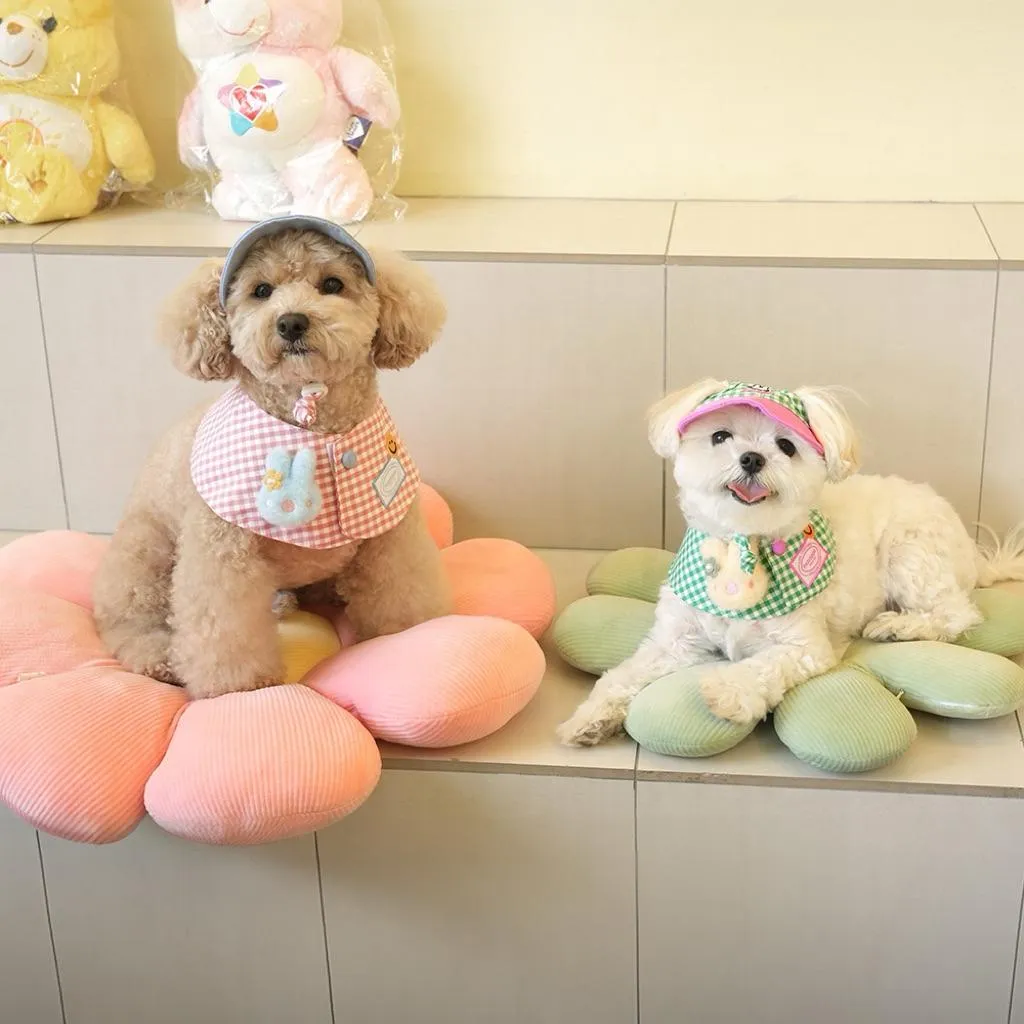 PARISDOG 兔兔格紋領巾&帽子 套裝