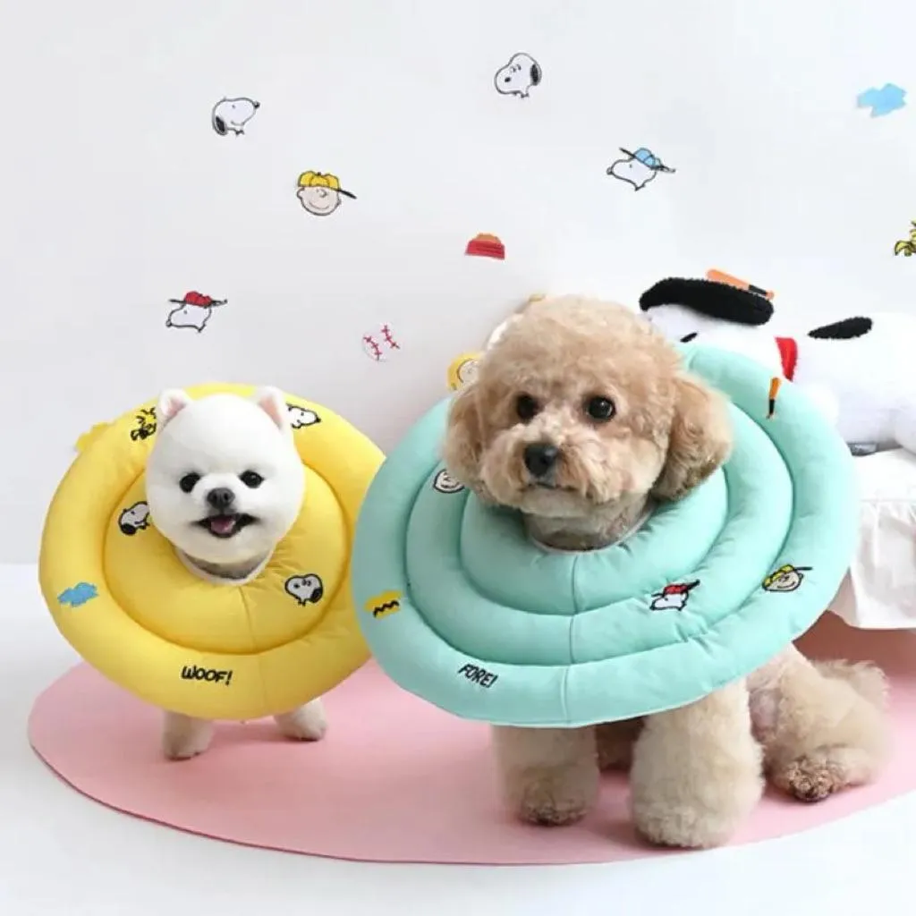 PARISDOG 史努比刺繡輕巧寵物伊莉莎白防舔圈