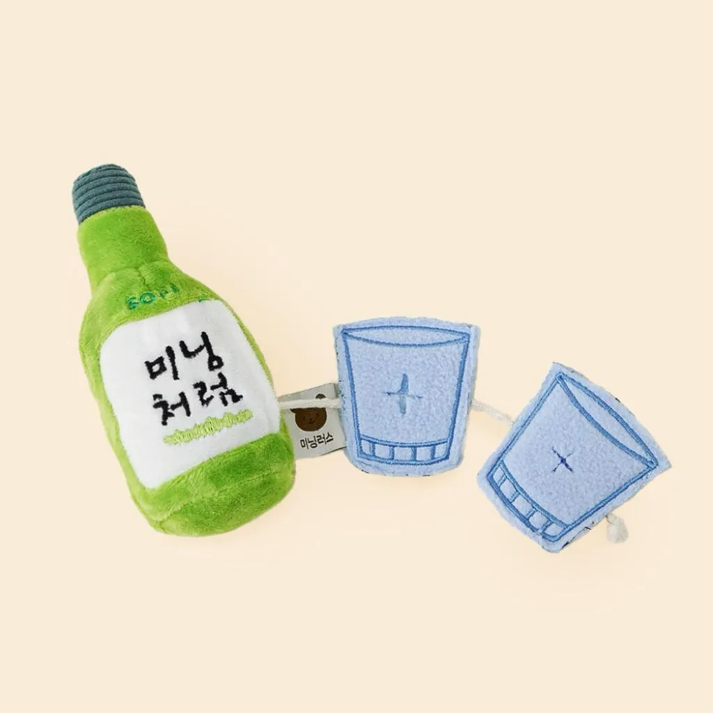 MEANINGLUS 燒酒瓶&酒杯 造型藏食發聲玩具