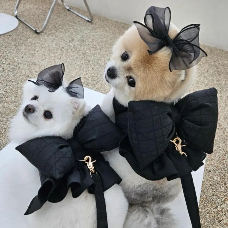 MISS&PET 奢華大蝴蝶結胸背衣&牽繩 現+預