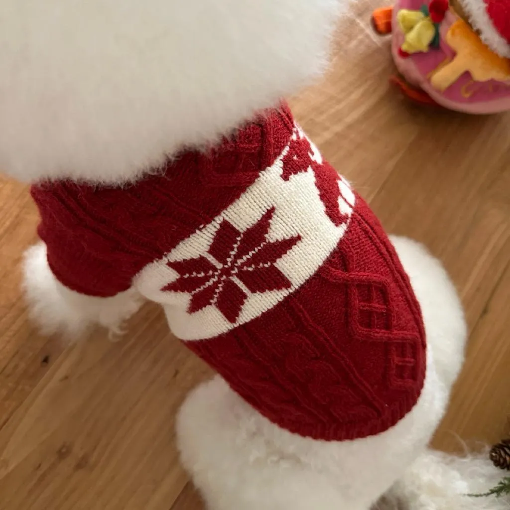 Honey Dog 雪花馴鹿針織上衣