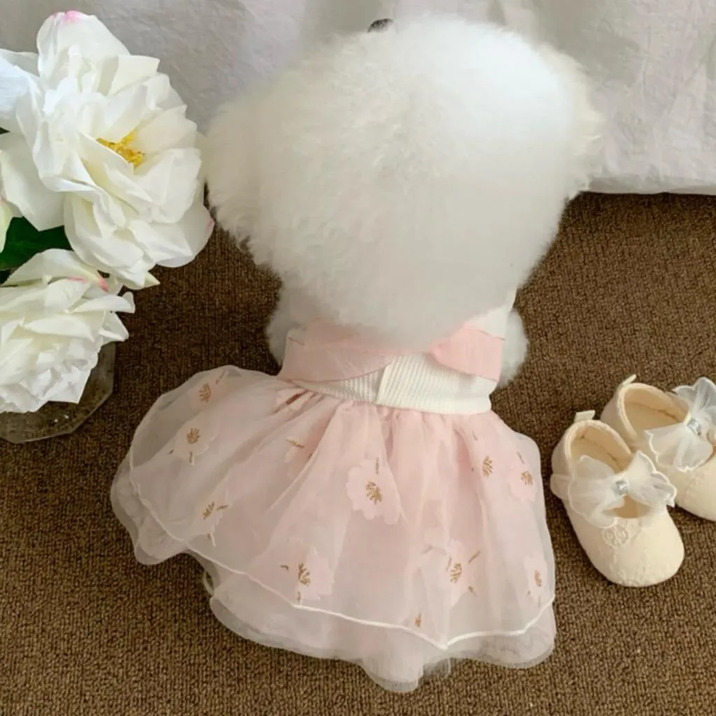 杏花紗裙韓服洋裝