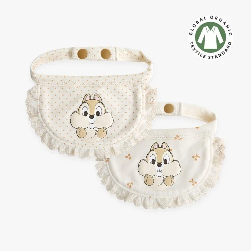 ITSDOG 迪士尼 奇奇蒂蒂 有機棉圍兜