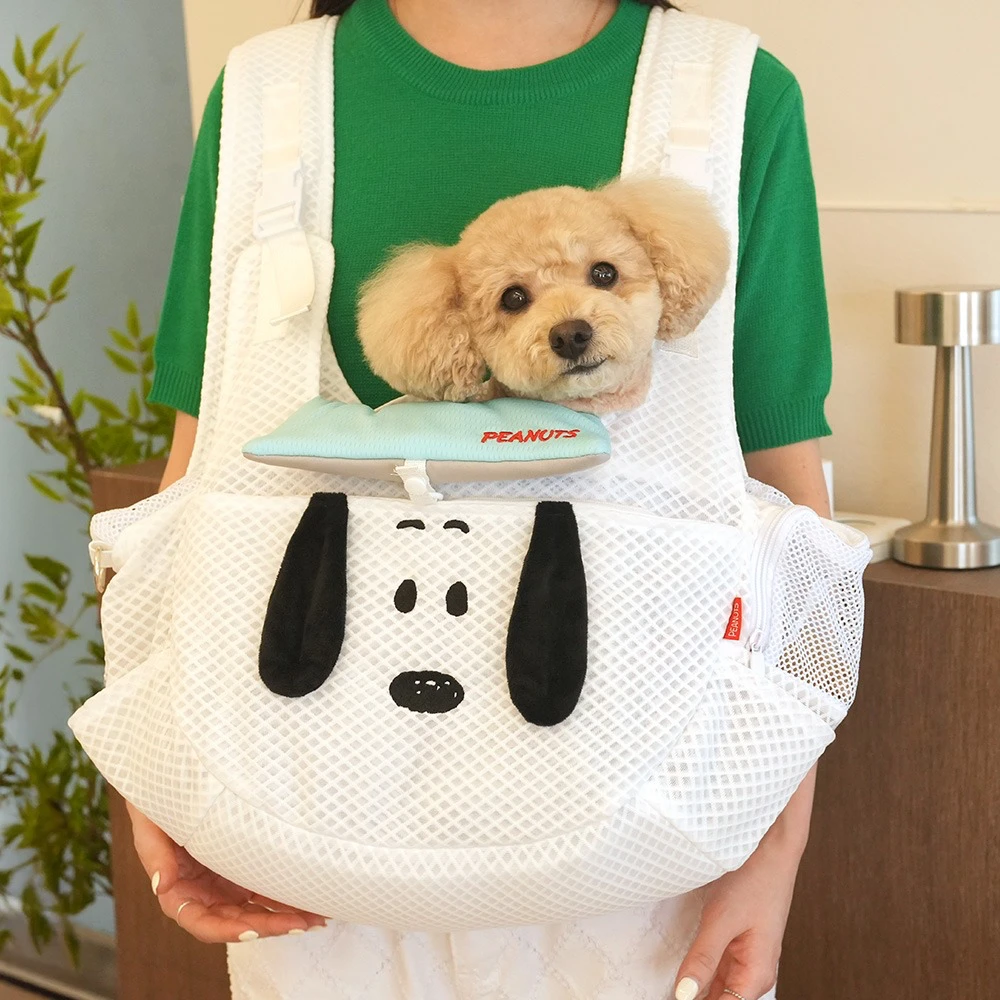 PARISDOG 史努比透氣網布寵物前背包