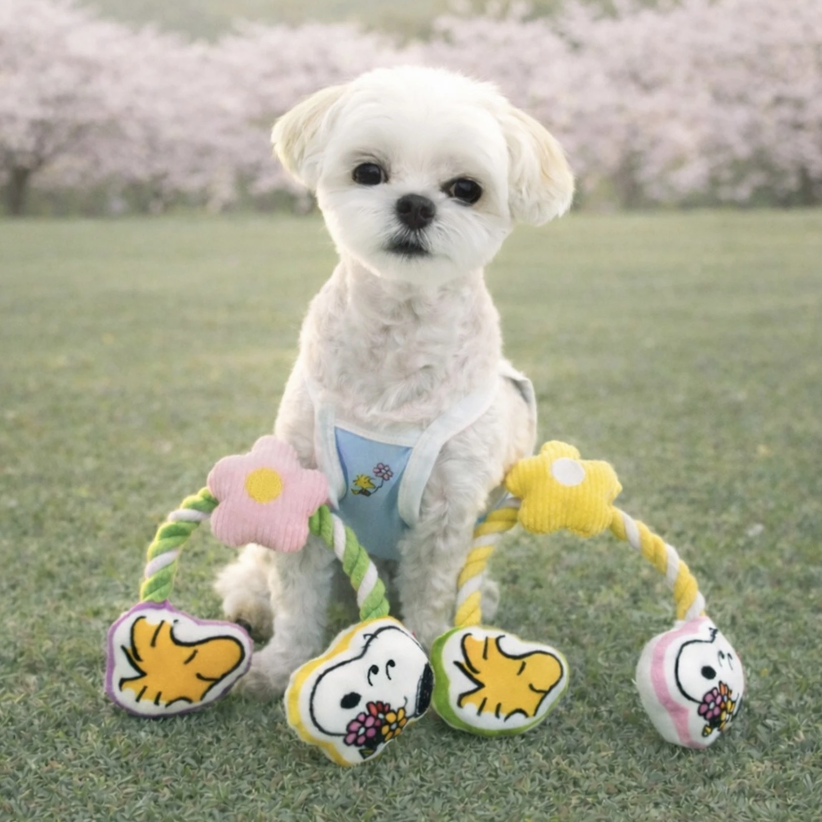 PARISDOG 史努比小花繩結 發聲玩具 現貨
