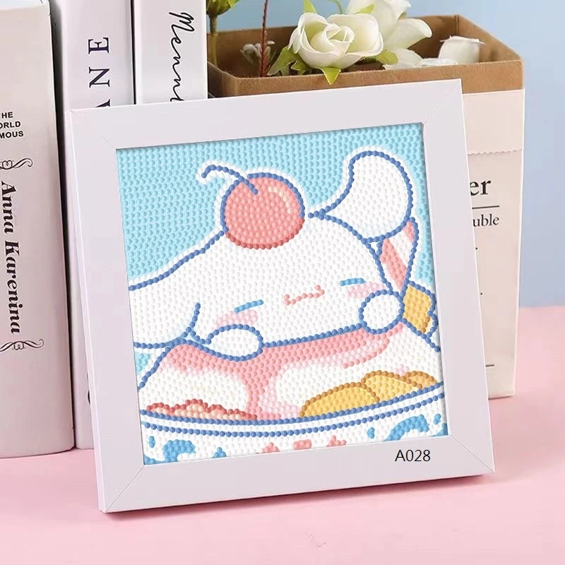 兒童手作 鑽石貼畫 DIY馬賽克貼畫  兒童手作 美勞創作 兒童鑽石畫 附相框工具包手工鑽石
