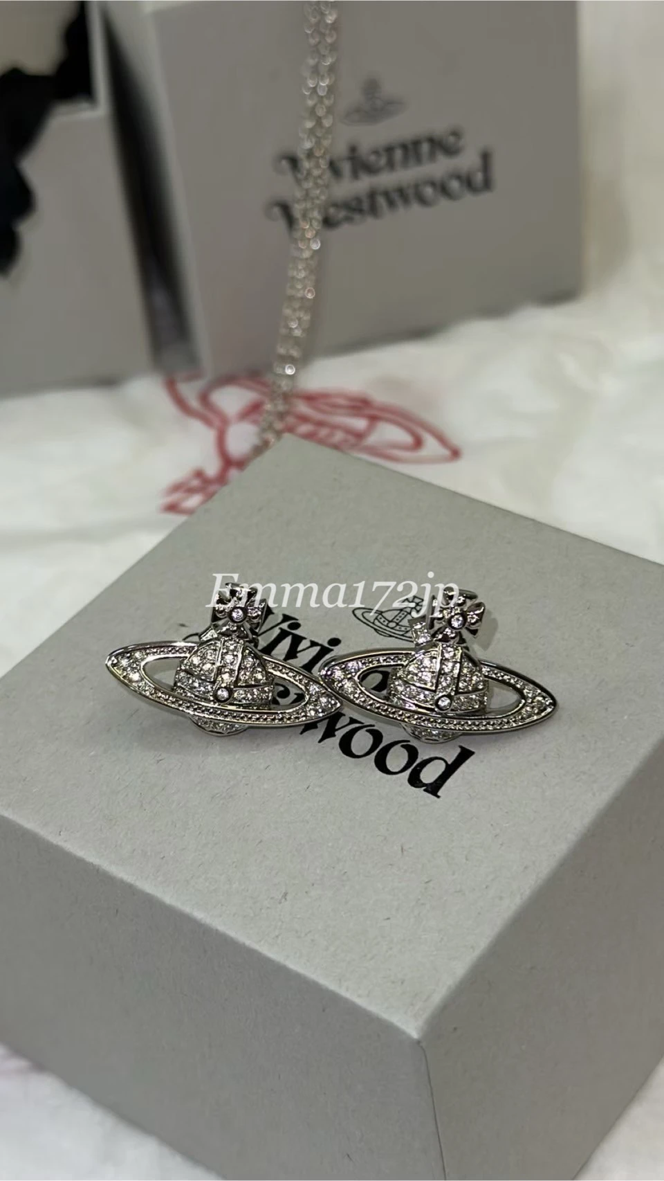 VIVIENNE WESTWOOD*現貨*Mini Bas Relief 耳環 銀色/金色