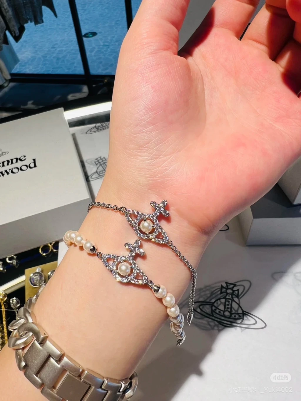 VIVIENNE WESTWOOD*現貨*OLYMPIA珍珠手鍊 手鍊