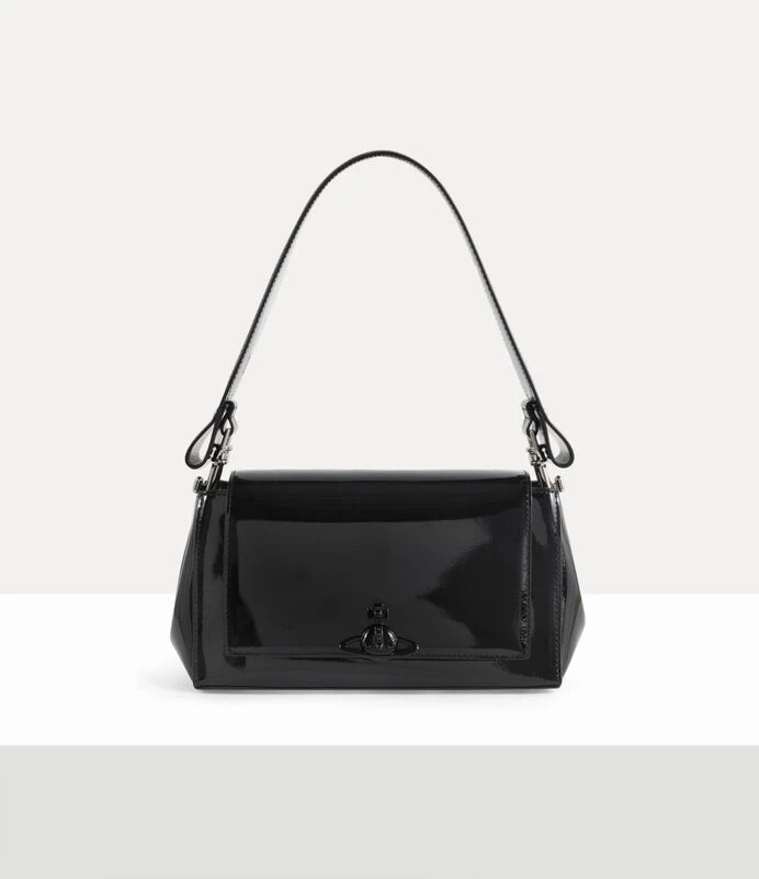VIVIENNE WESTWOOD*現貨* 亮面小LOGO 小號 中號 HazelHandbag