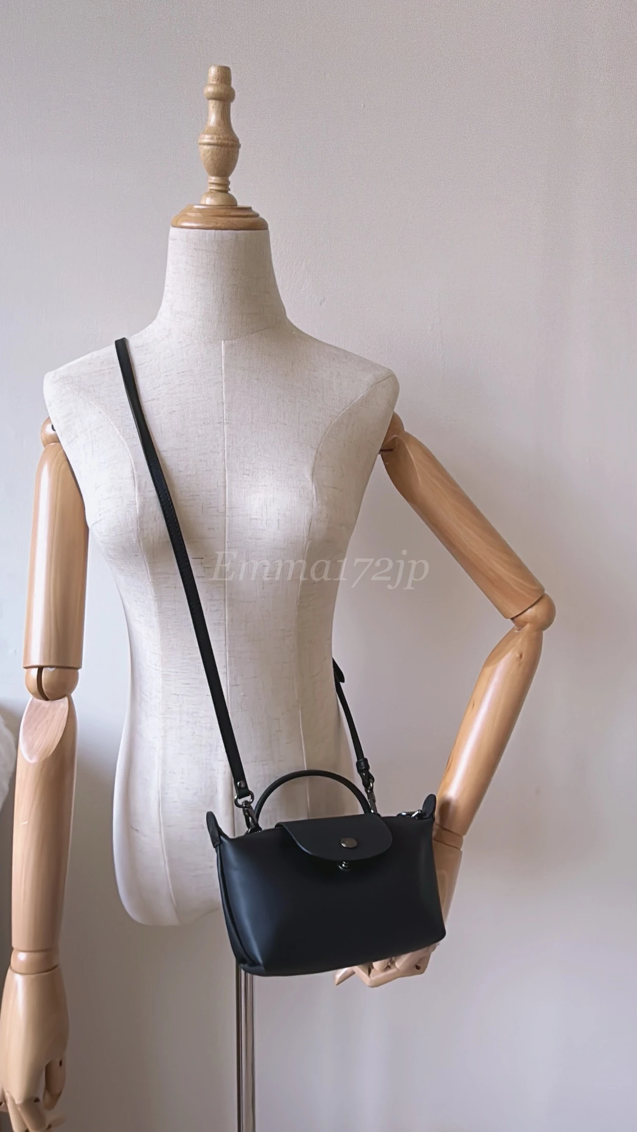 LONGCHAMP*黑現貨+日本連線* le pliage xtra XS