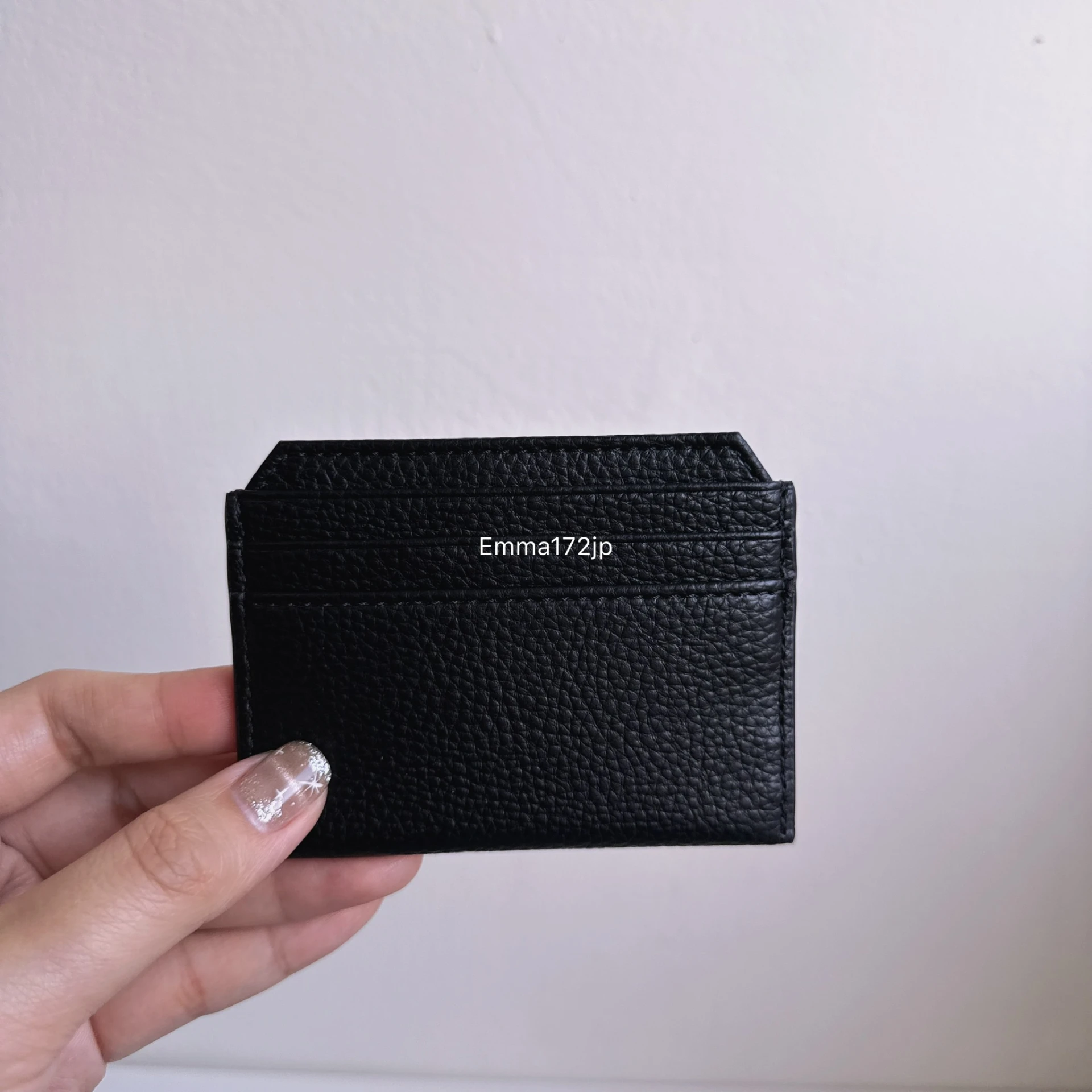 VIVIENNE WESTWOOD *現貨*荔枝紋雙面卡夾 經典黑