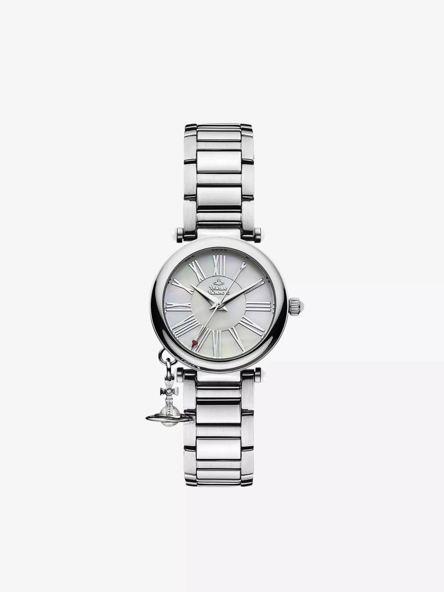 VIVIENNE WESTWOOD*現貨*垂墜小行星錶 Mother Orb stainless-steel quartz watch 銀色 32mm