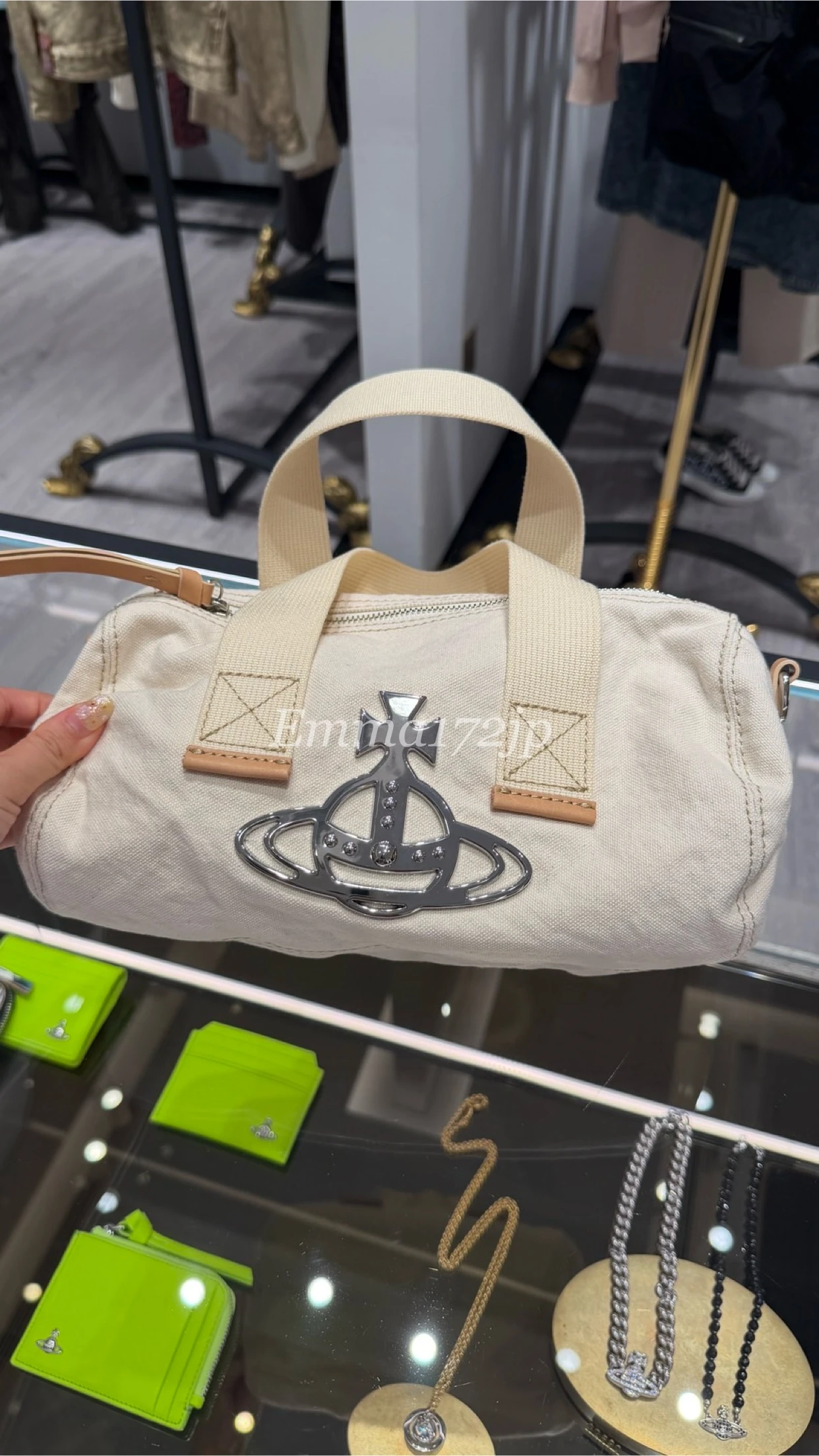 VIVIENNE WESTWOOD*現貨*Henry帆布圓筒包 新色