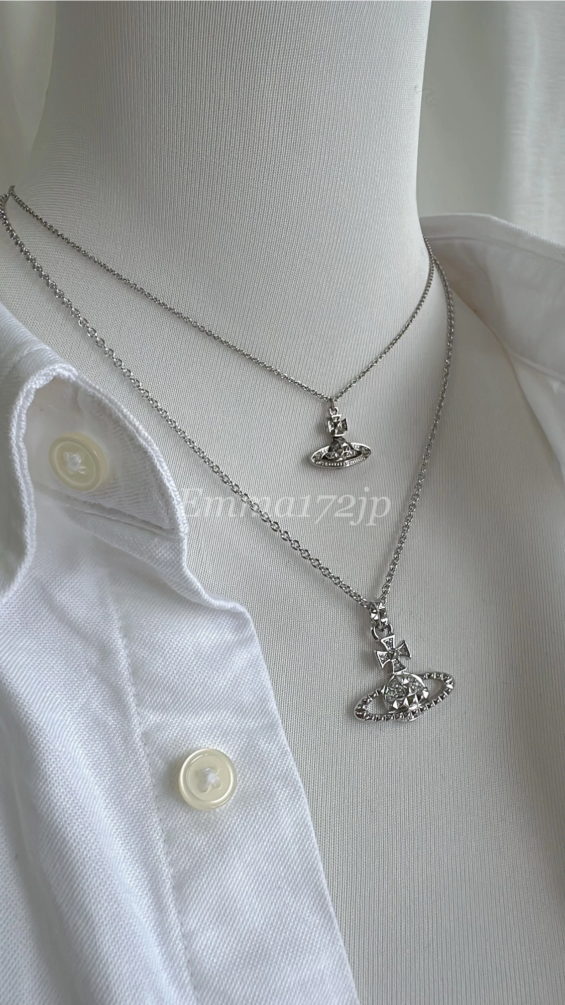VIVIENNE WESTWOOD*預購*PINA平面 銀鑽 項鍊