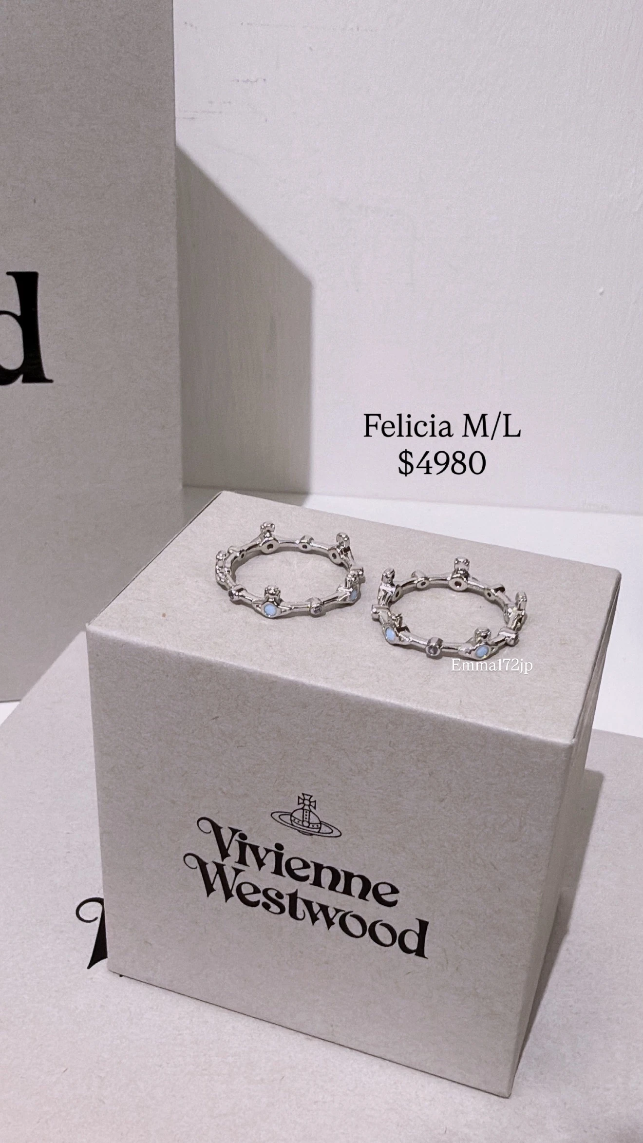VIVIENNE WESTWOOD*現貨*Felicia 蛋白石皇冠戒指