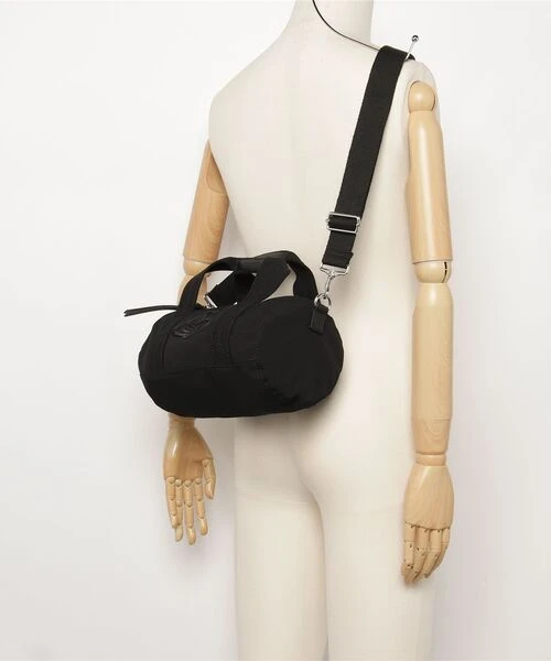 VIVIENNE WESTWOOD*日本連線預購*Paul Cylinder クロスボディバッグ 尼龍全黑圓筒包