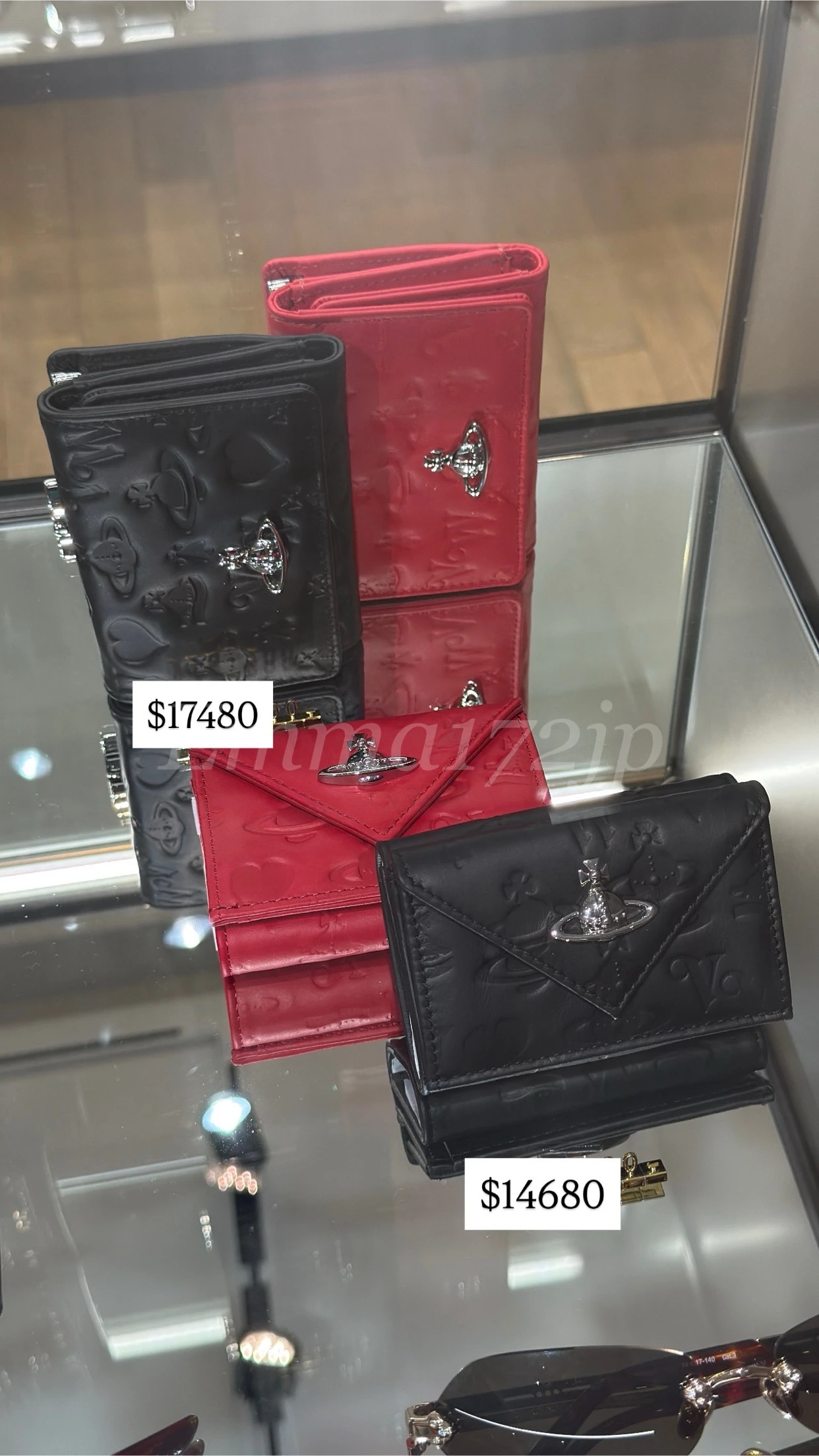 VIVIENNE WESTWOOD*日本限定 壓紋皮夾 亮面 霧面 口金皮夾 迷你三折皮夾