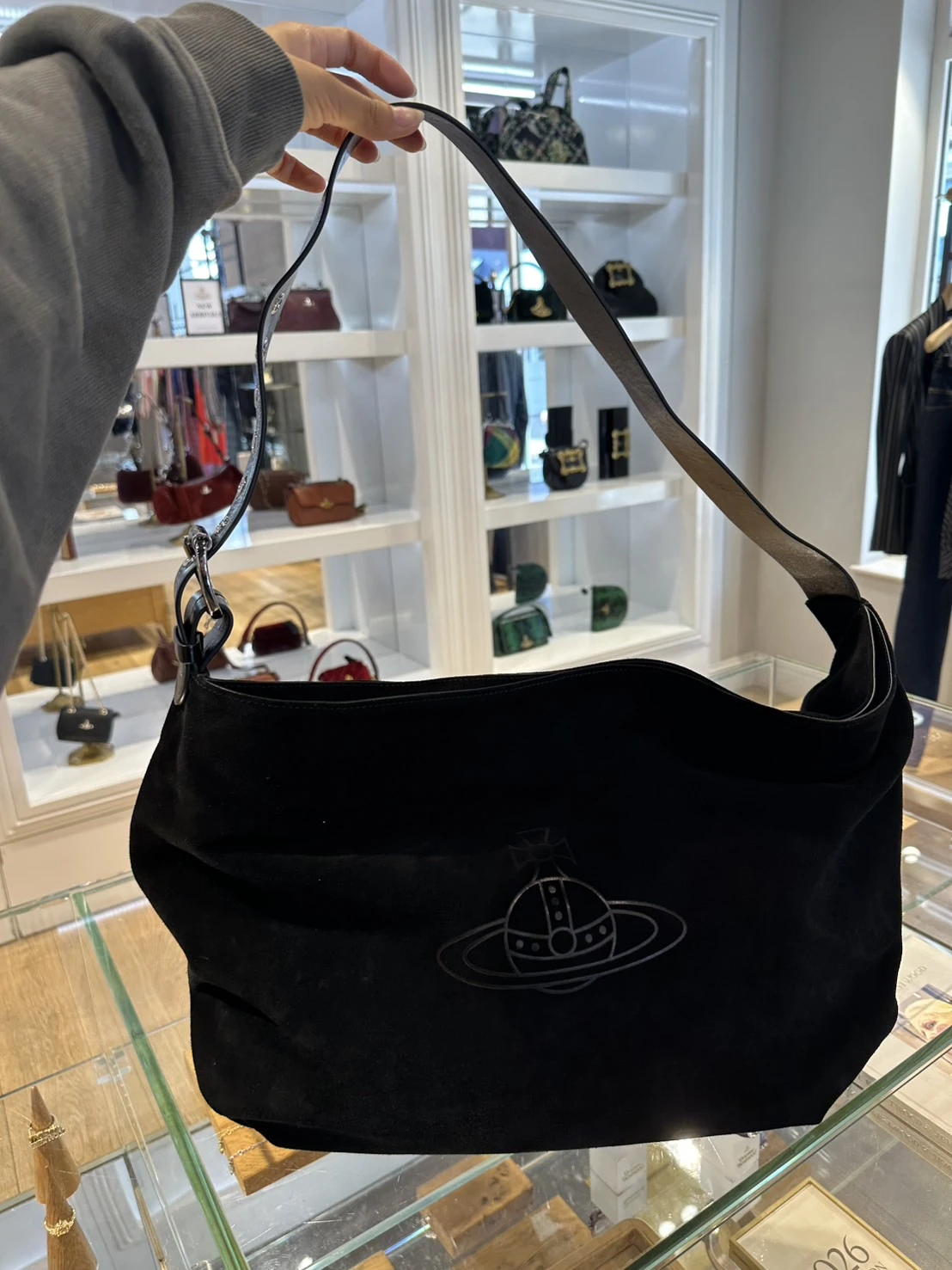 VIVIENNE WESTWOOD*預購*麂皮 斜背包