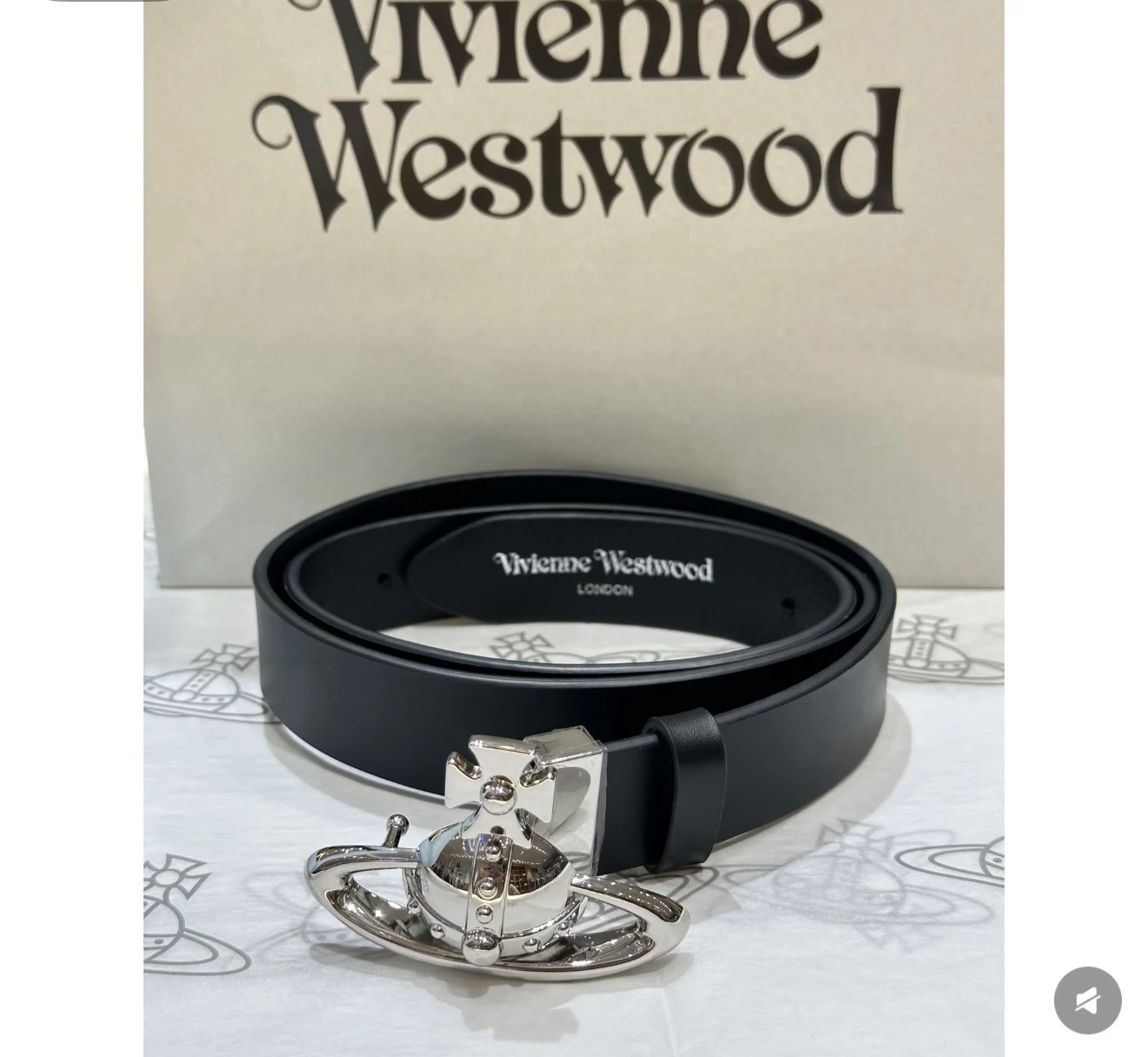 VIVIENNE WESTWOOD*預購*大行星皮帶 銀LOGO