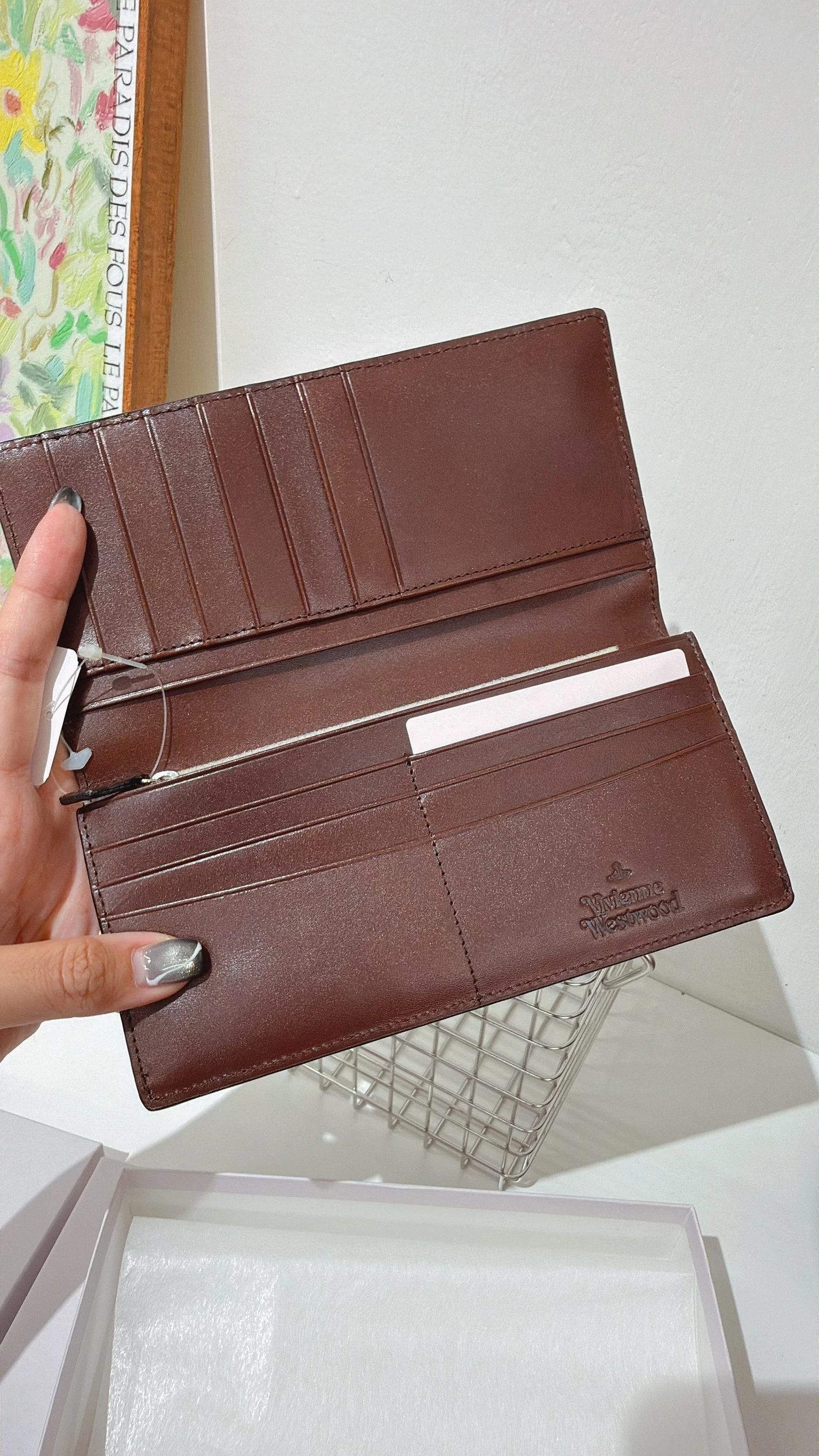 VIVIENNE WESTWOOD*現貨*日本ＯＵＴＬＥＴ帶回 滑面牛皮長夾