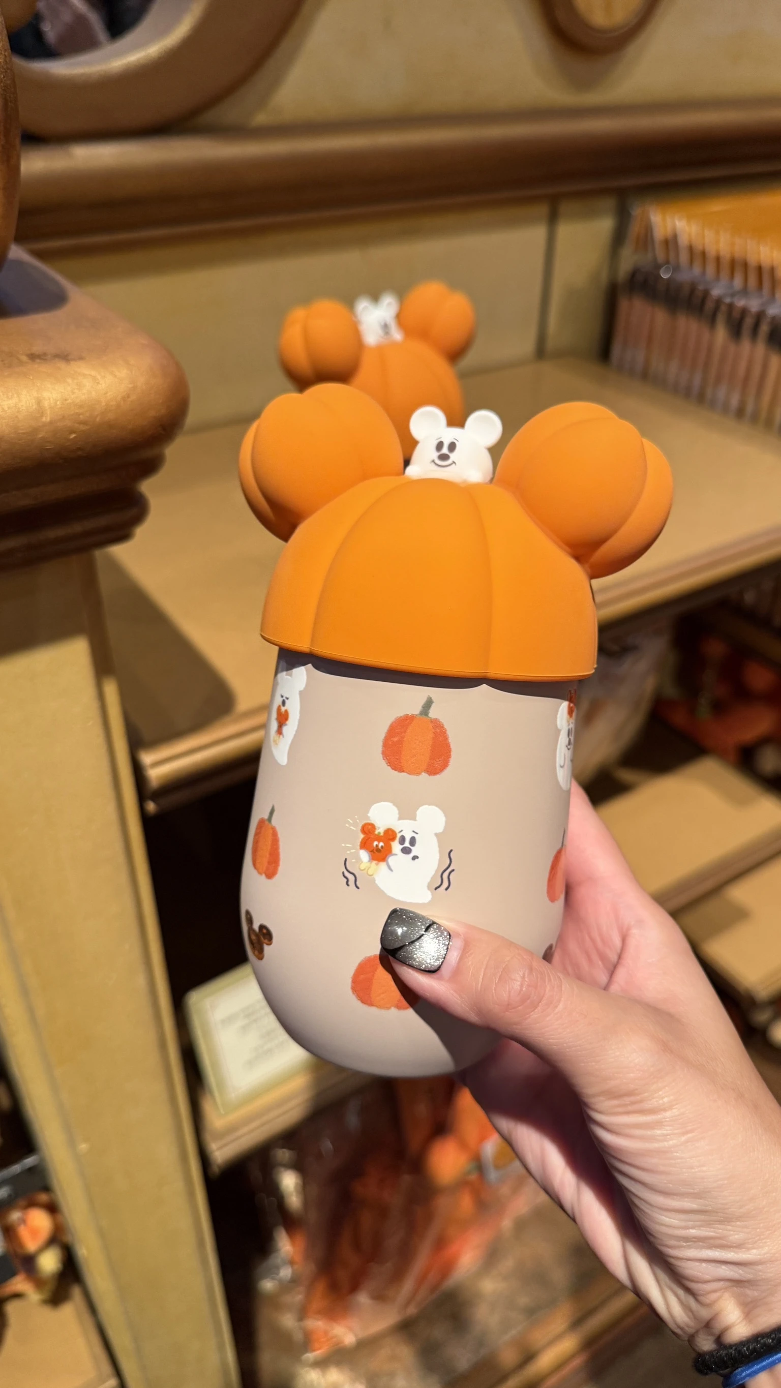 東京迪士尼 萬聖節*預購*南瓜頭水壺 保溫杯