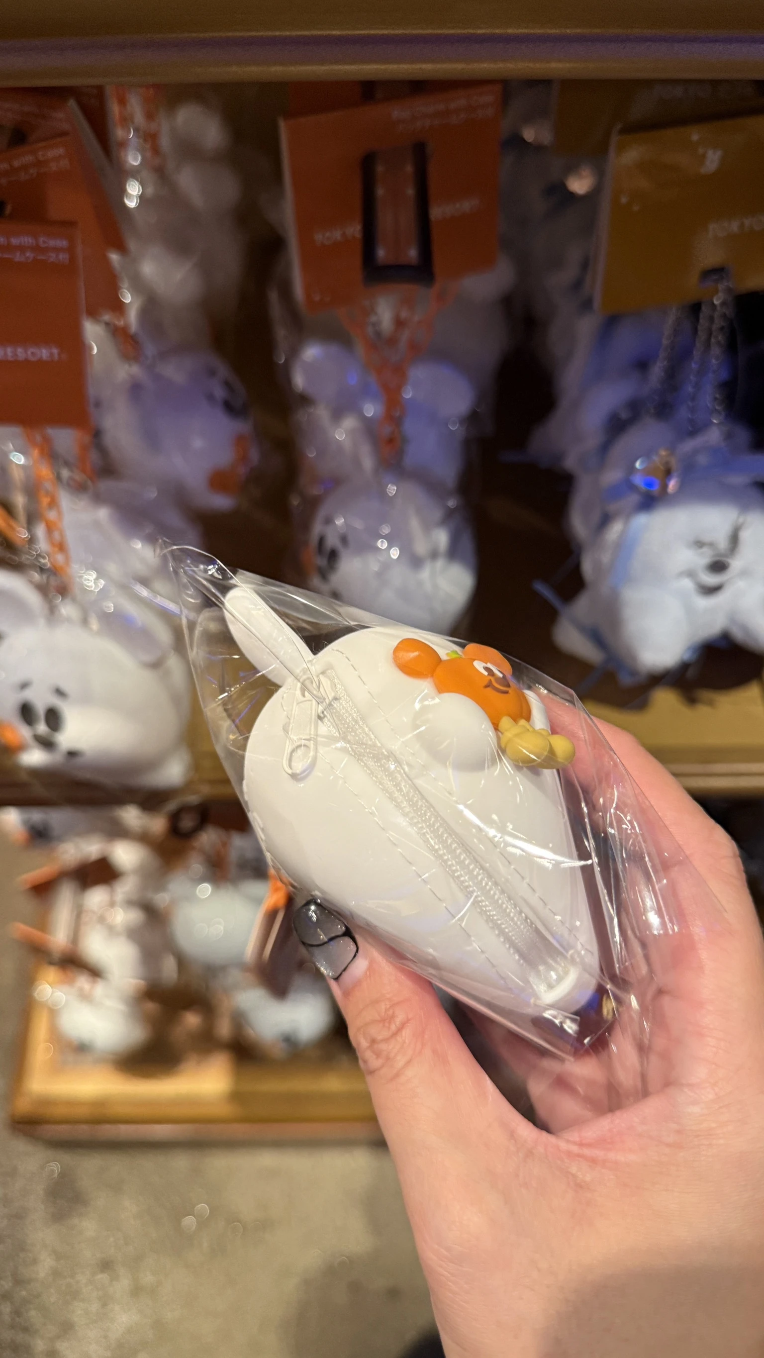 東京迪士尼 萬聖節*預購*小幽靈矽膠零錢包