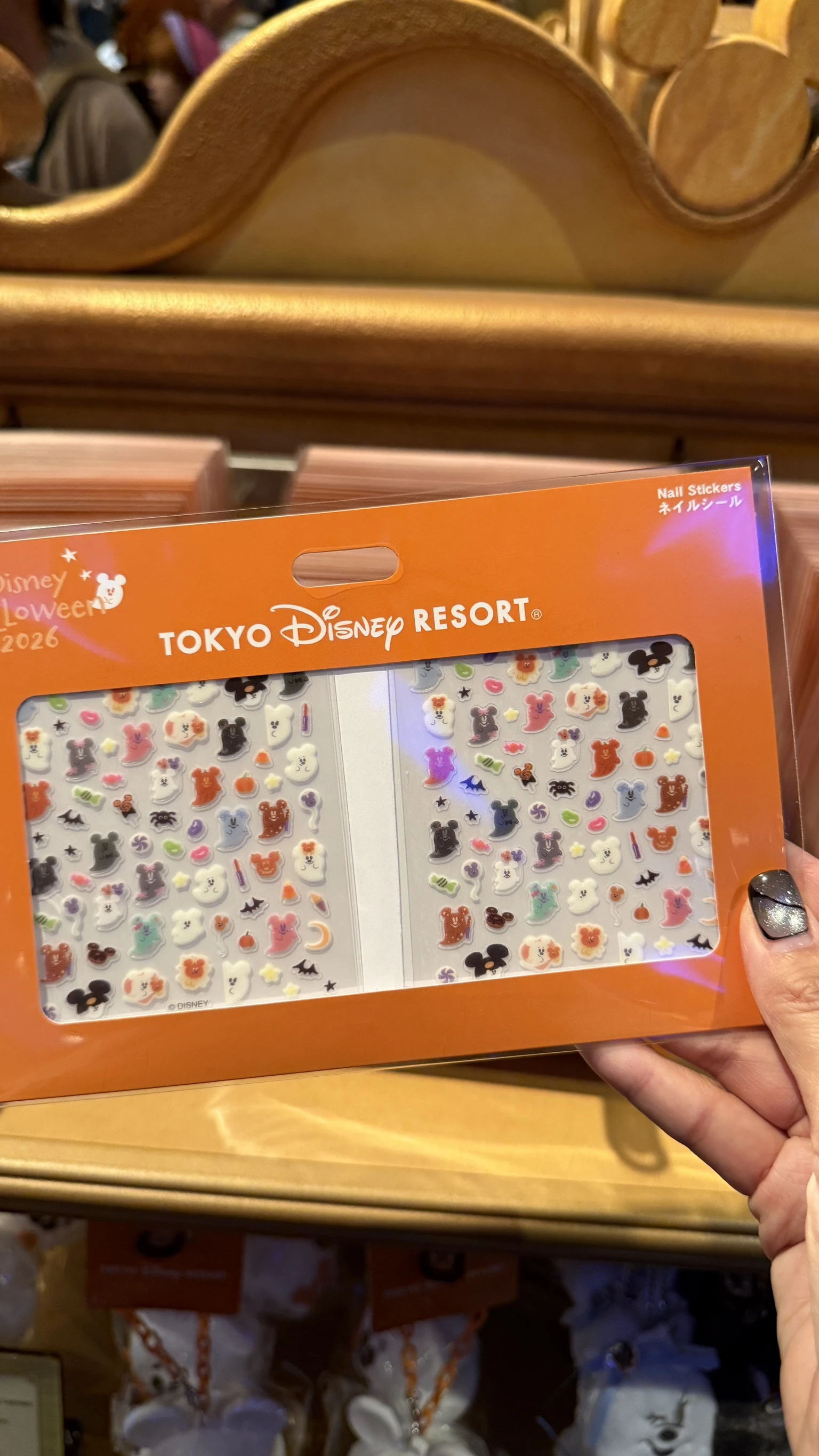 東京迪士尼 萬聖節*預購*美甲貼紙