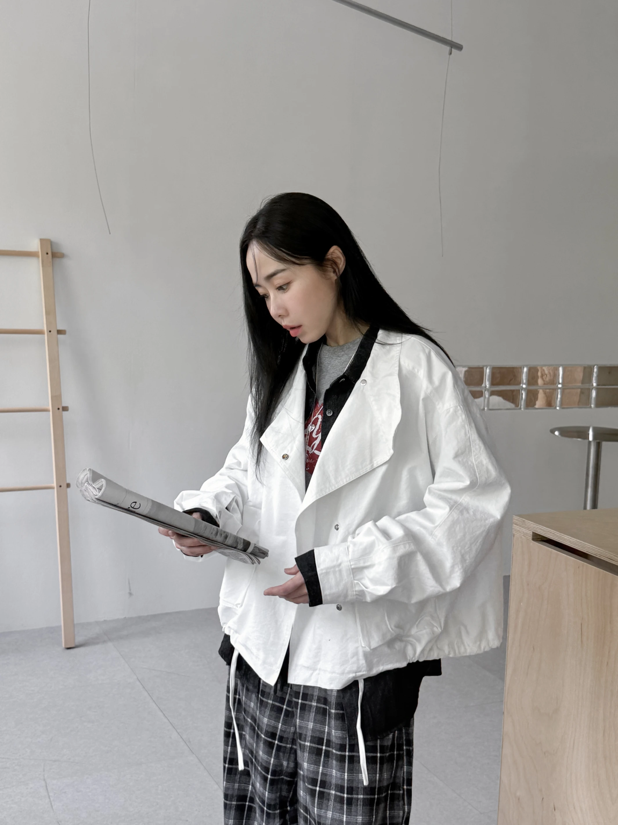 G250 換季預習 2色翻領立體口袋外套