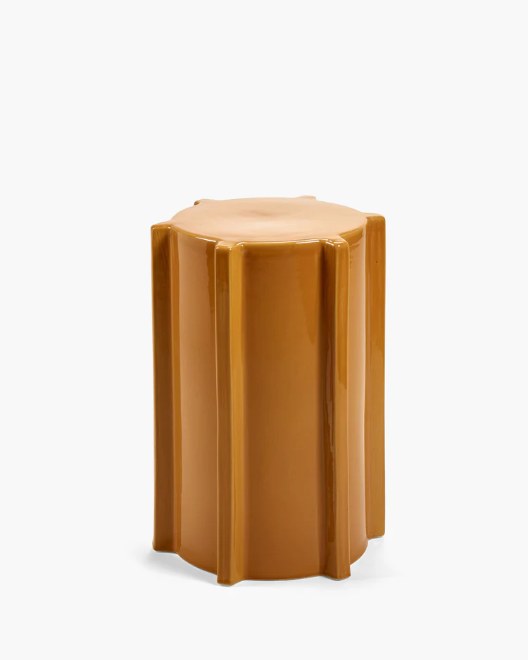 Side table ocher geometrical Pawn - Serax