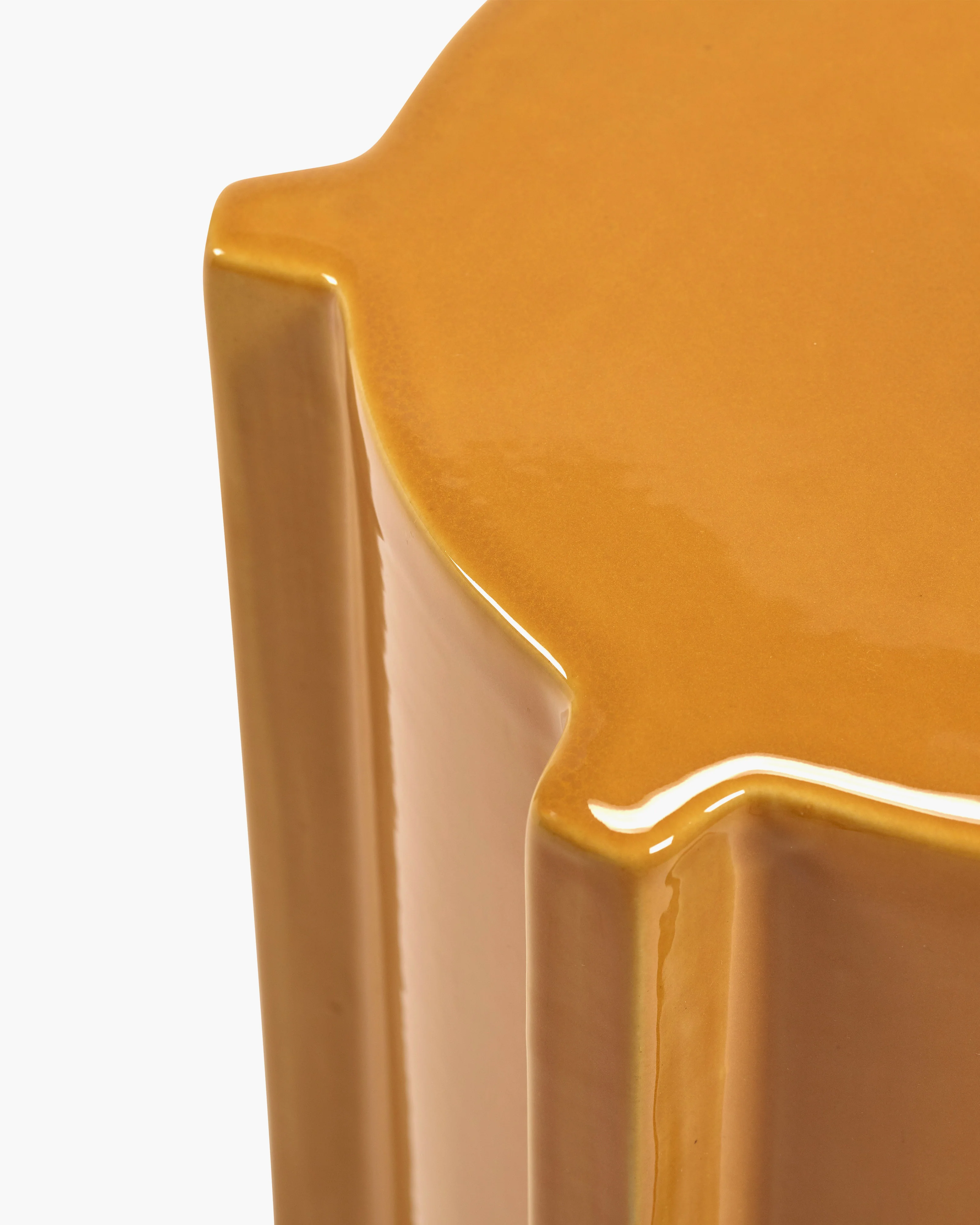 Side table ocher geometrical Pawn - Serax