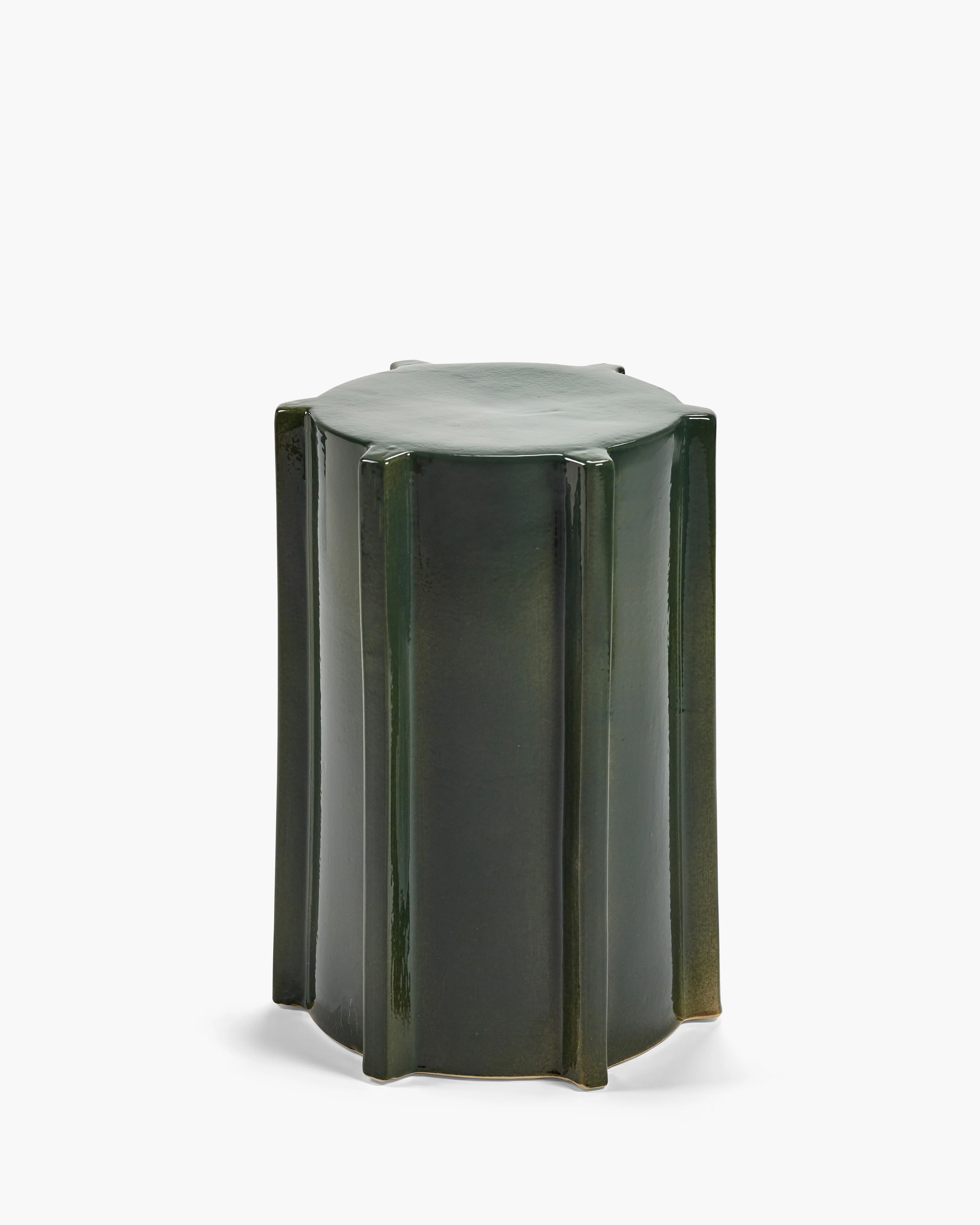 Side table dark green geometrical Pawn - Serax