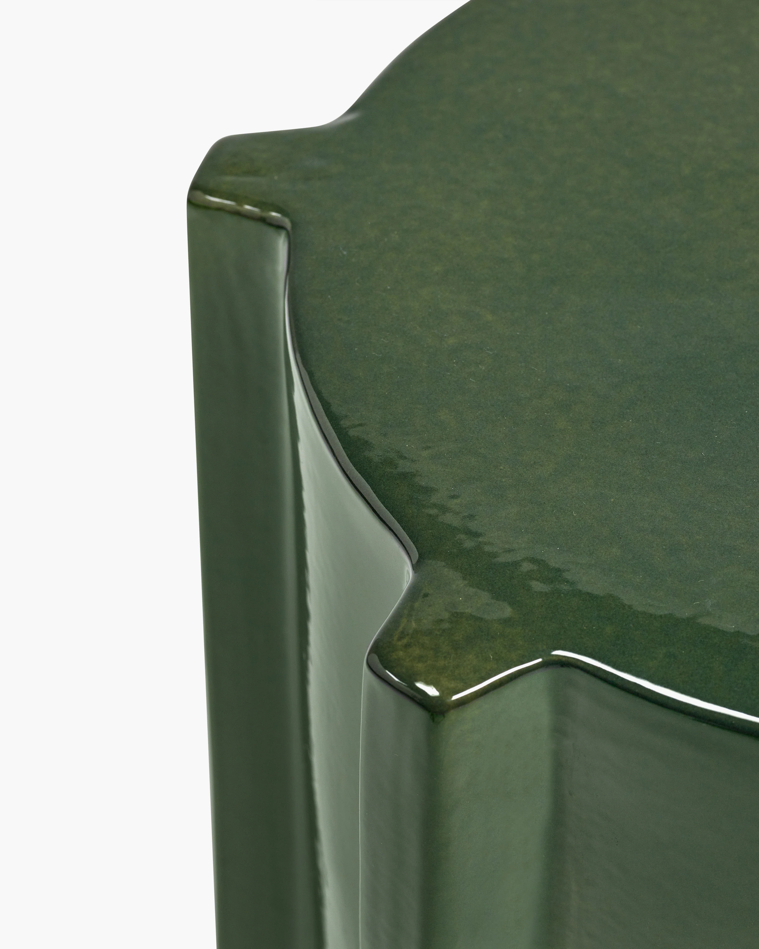 Side table dark green geometrical Pawn - Serax